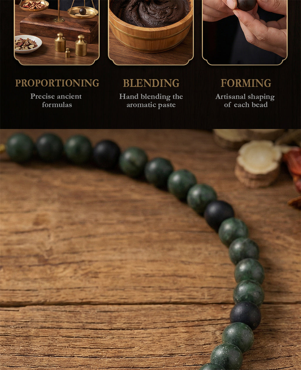 Qwiex incense bead necklace