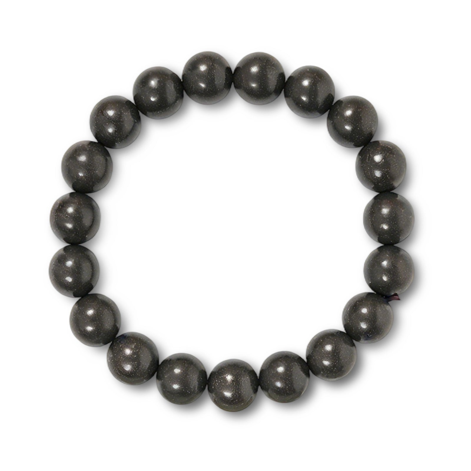 Charcoal hand-rolled incense bead bracelet