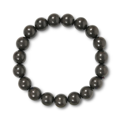 Charcoal hand-rolled incense bead bracelet
