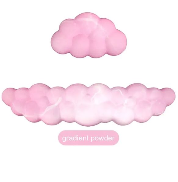 Cloud Wrist Rest — Soft Gel Keyboard & Mouse Wrist Support Set