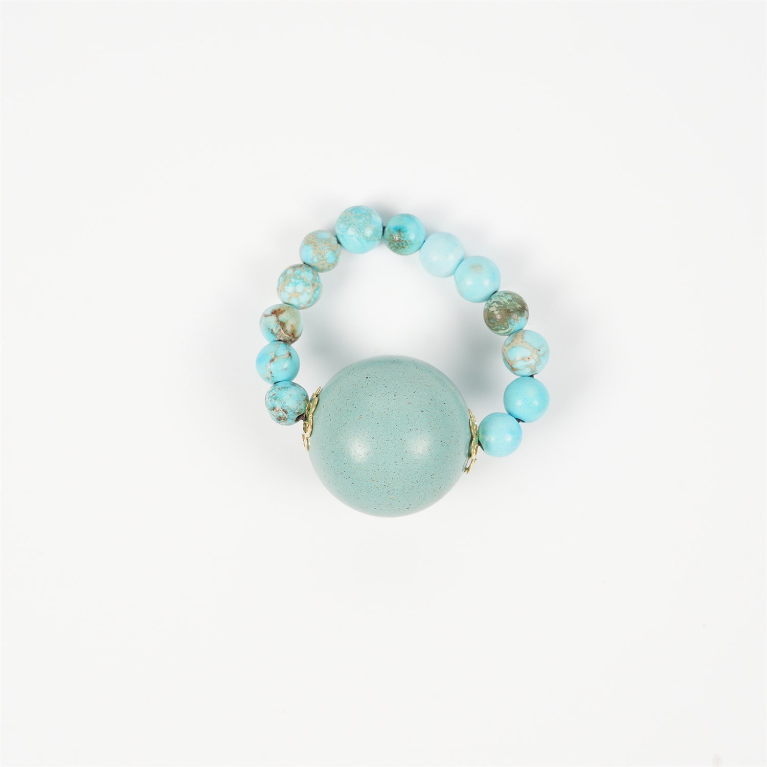 Incense bead ring with an 8mm front bead
