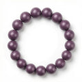 Plum hand-rolled incense bead bracelet