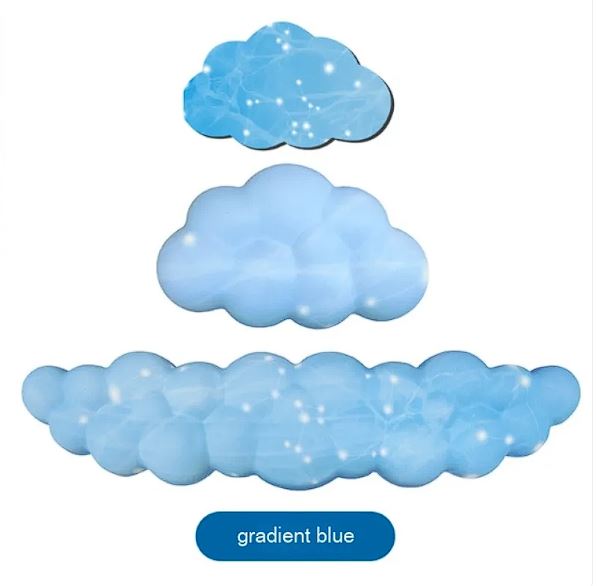 Cloud Rest — Soft Gel Keyboard & Mouse Wrist Support Set