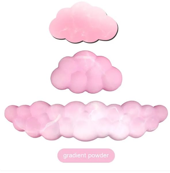 Cloud Rest — Soft Gel Keyboard & Mouse Wrist Support Set